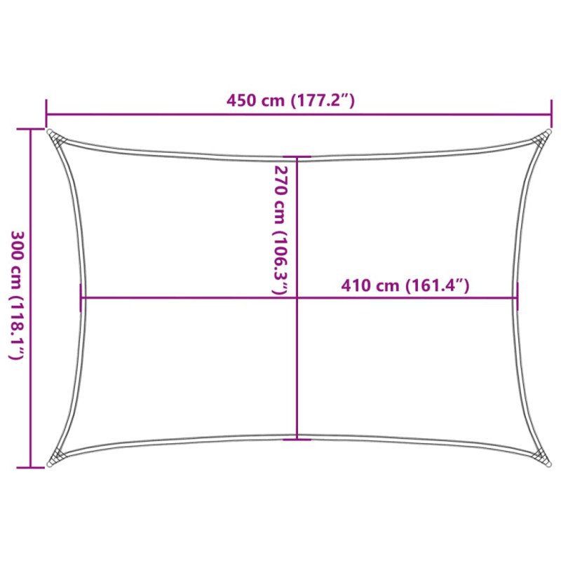 vidaXL Tieniaca plachta 160 g/m² biela 3x4,5 m HDPE
