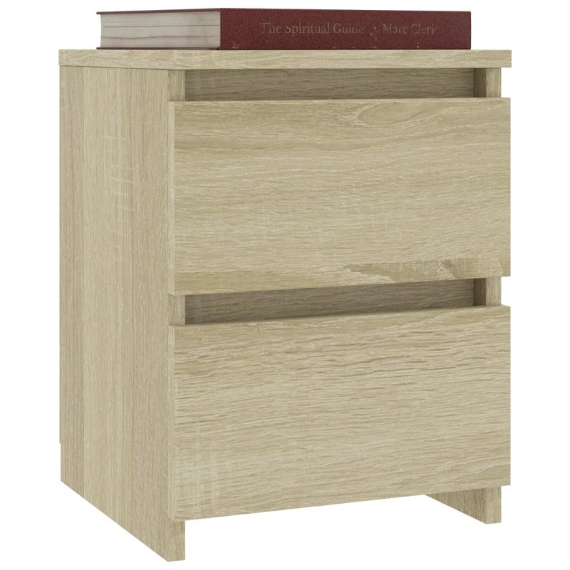 vidaXL Nočné stolíky 2 ks dub sonoma 30x30x40 cm drevotrieska