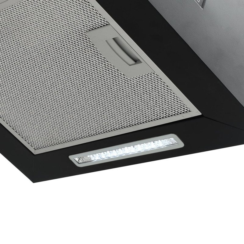 vidaXL Závesný ostrovný digestor s dotykovým senzorom LCD 55 cm práškovaná oceľ 