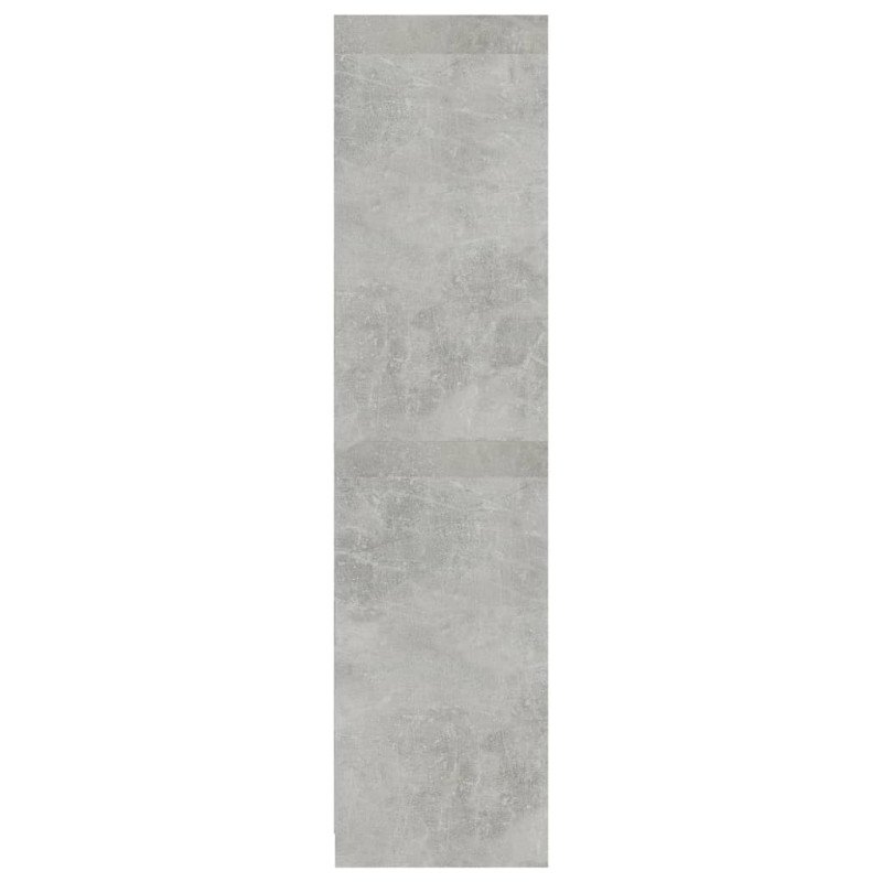 vidaXL Šatník, betónovo sivý 100x50x200 cm, kompozitné drevo