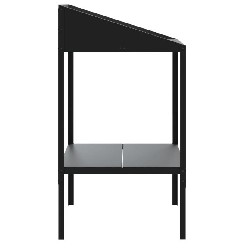 vidaXL Stojan na rastliny antracitový 56,5x54,5x100cm pozinkovaná oceľ
