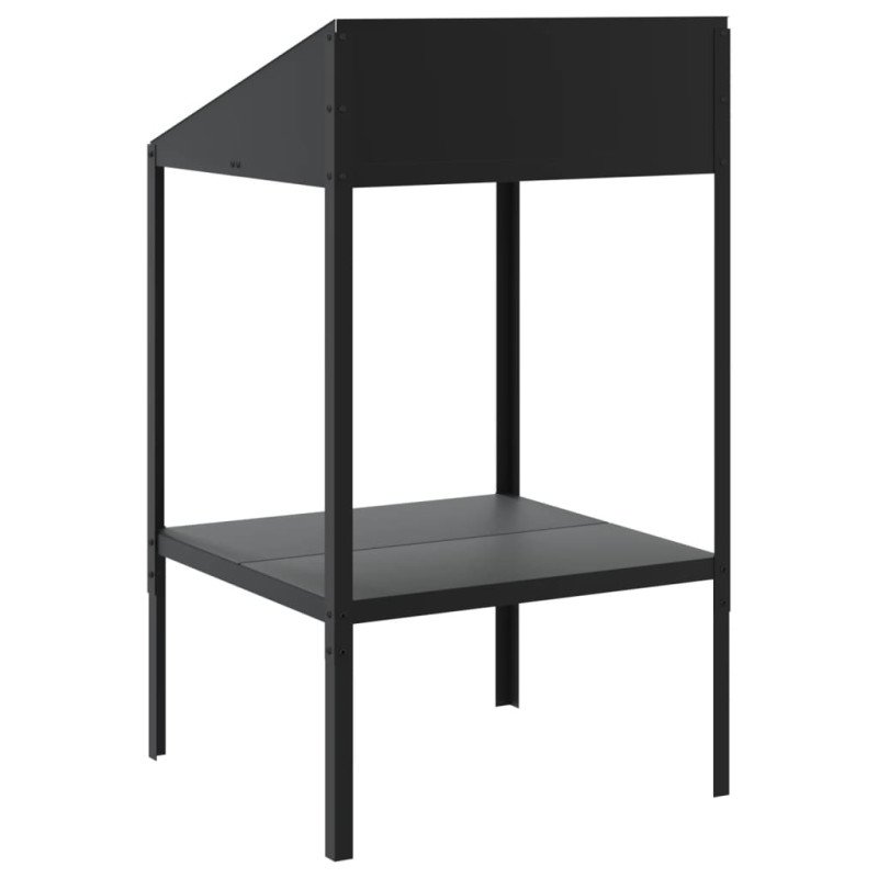 vidaXL Stojan na rastliny antracitový 56,5x54,5x100cm pozinkovaná oceľ
