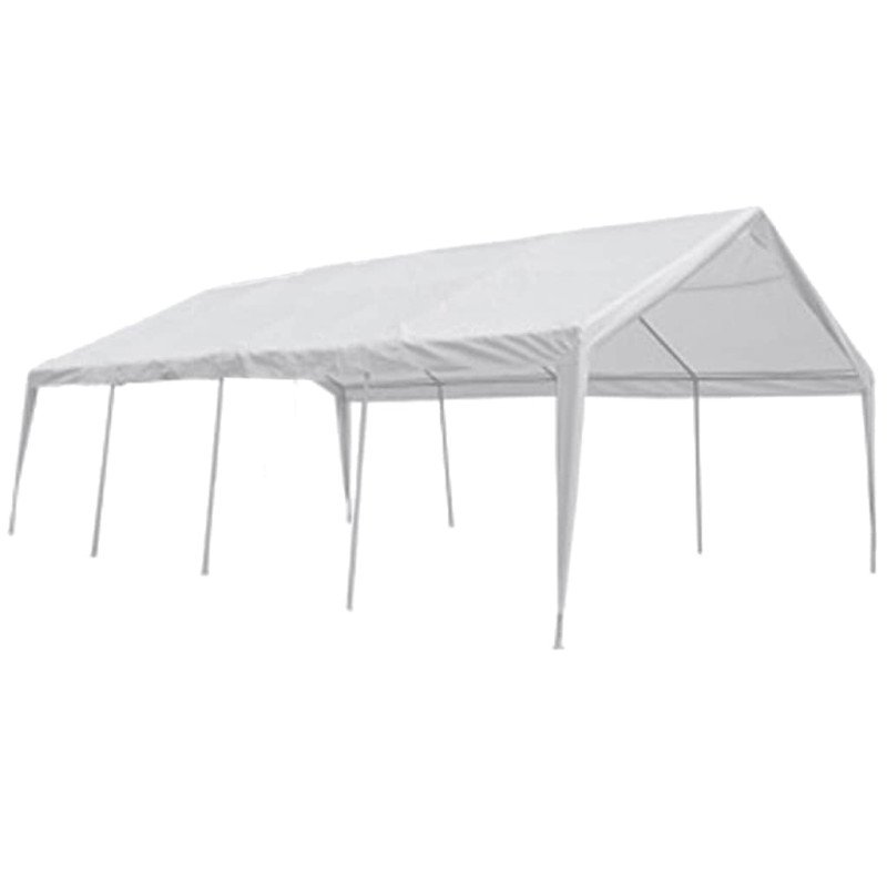 vidaXL Záhradný párty stan, biely 8x4 m