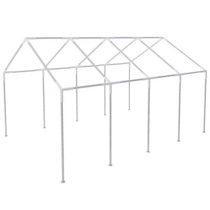 vidaXL Záhradný párty stan, biely 8x4 m