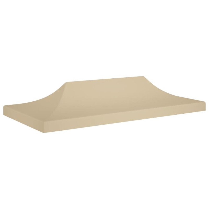 vidaXL Strecha na párty stan 6x3 m, béžová 270 g/m² 