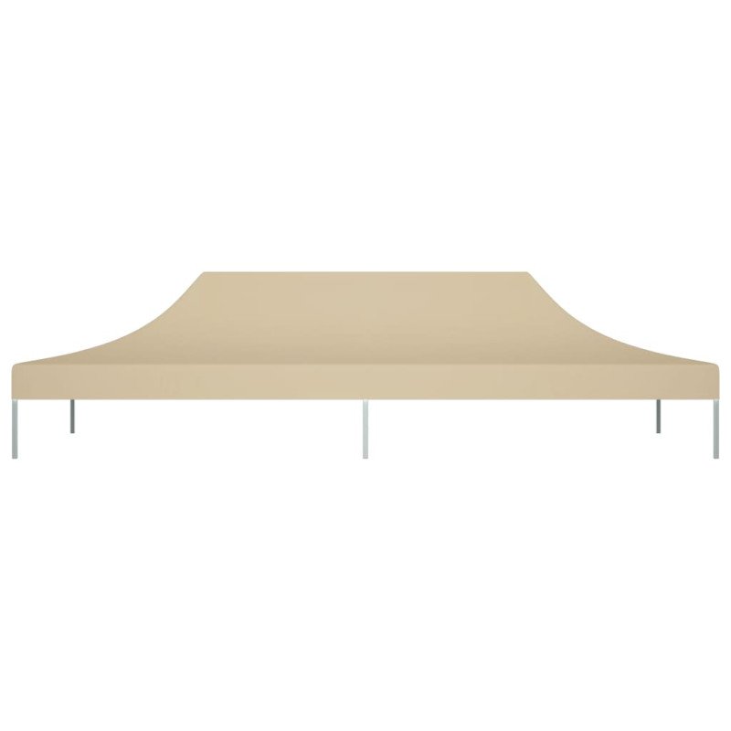 vidaXL Strecha na párty stan 6x3 m, béžová 270 g/m² 