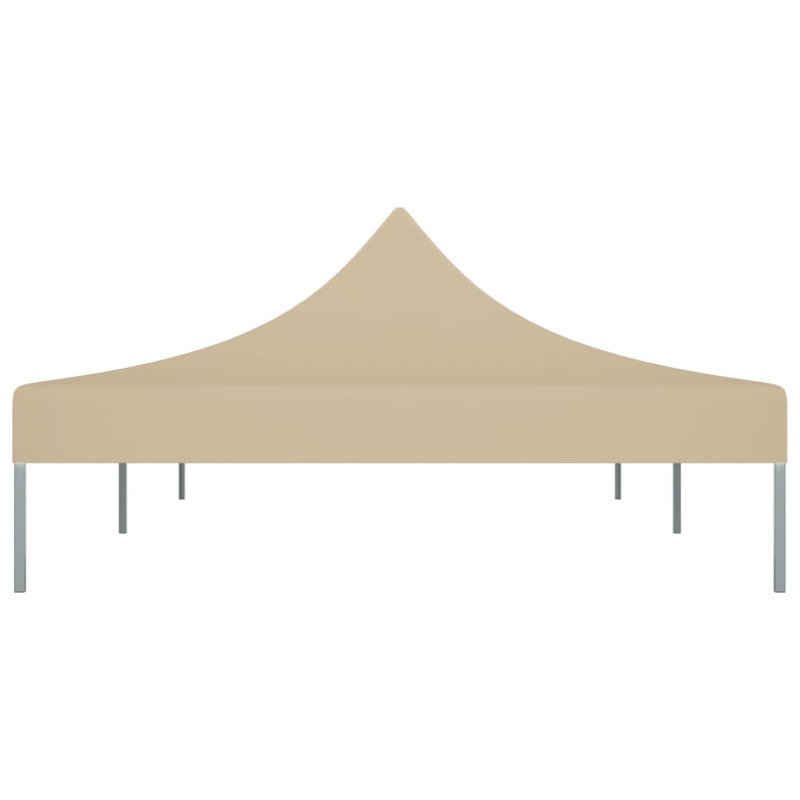 vidaXL Strecha na párty stan 6x3 m, béžová 270 g/m² 