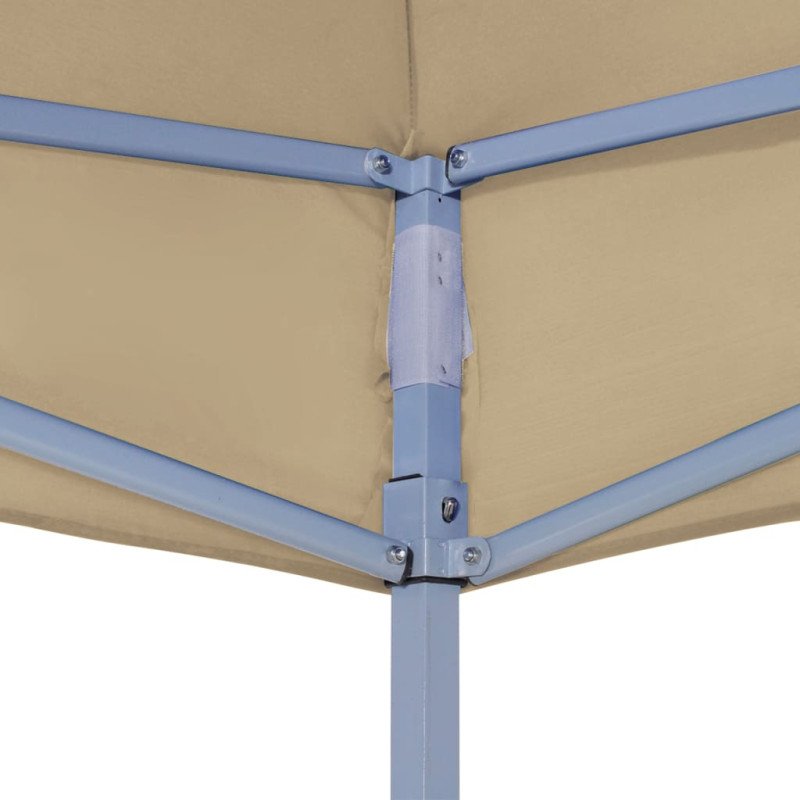 vidaXL Strecha na párty stan 6x3 m, béžová 270 g/m² 