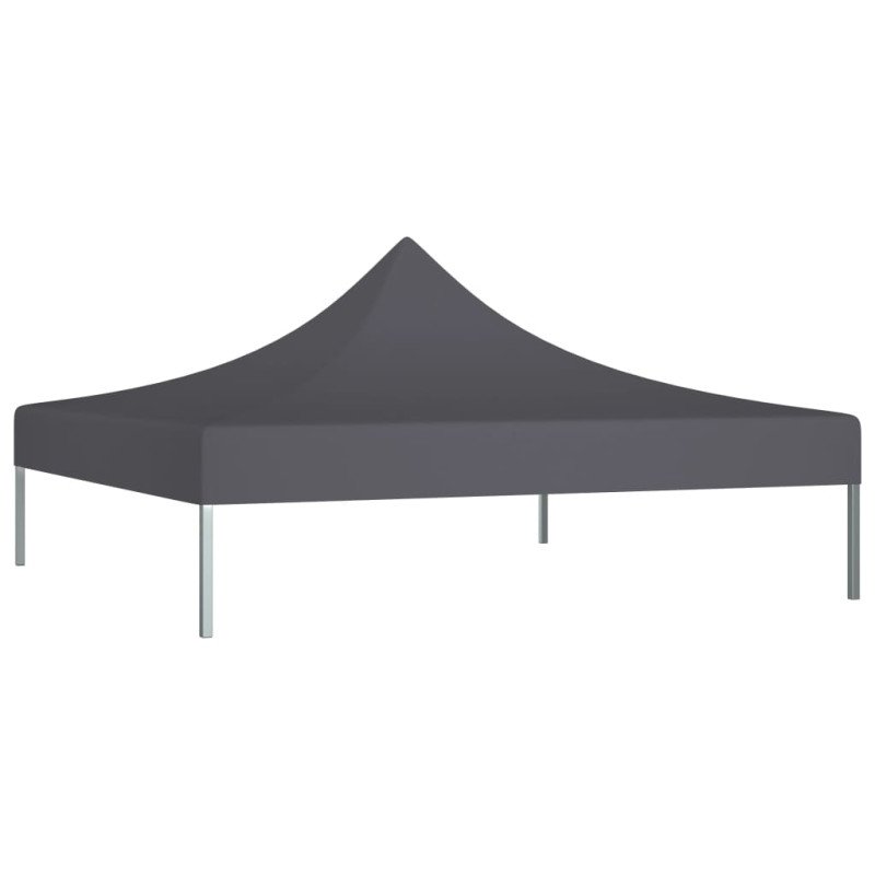 vidaXL Strecha na párty stan 2x2 m, antracitová 270 g/m² 