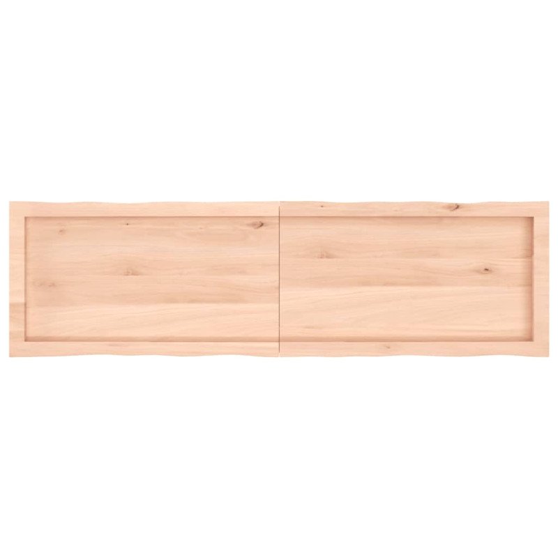 vidaXL Stolová doska 140x40x(2-4) cm neošetrený masív živé hrany