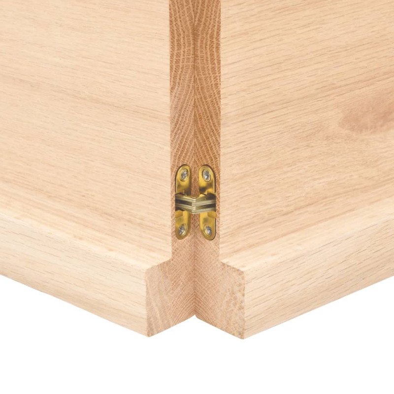 vidaXL Stolová doska 140x40x(2-4) cm neošetrený masív živé hrany