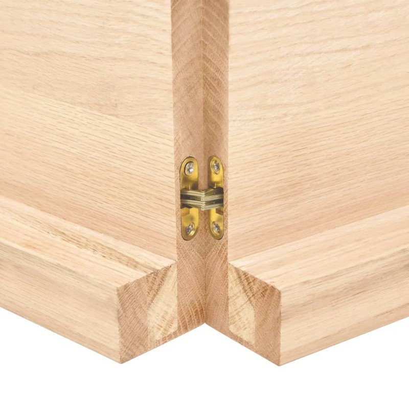 vidaXL Stolová doska 140x40x(2-6) cm neošetrený dubový masív