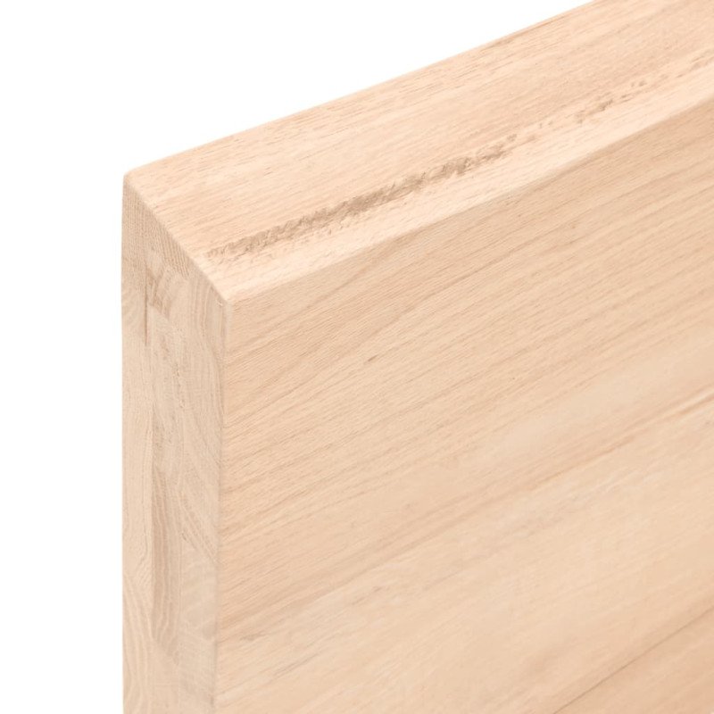 vidaXL Stolová doska 140x40x(2-6) cm neošetrený dubový masív