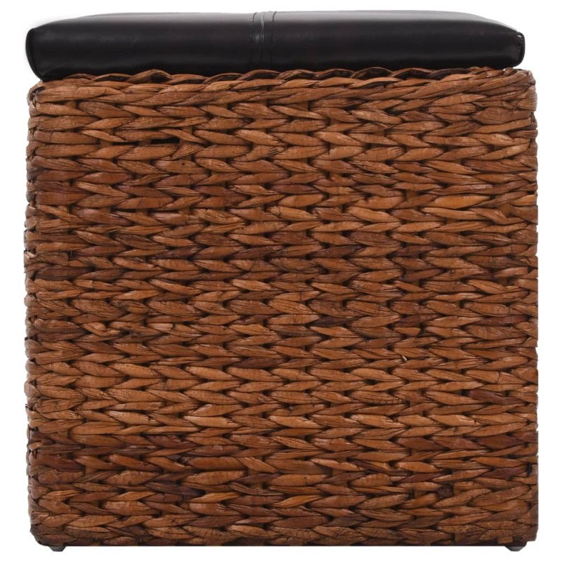 vidaXL Lavica s 3 košíkmi z morskej trávy 105x40x42cm hnedá
