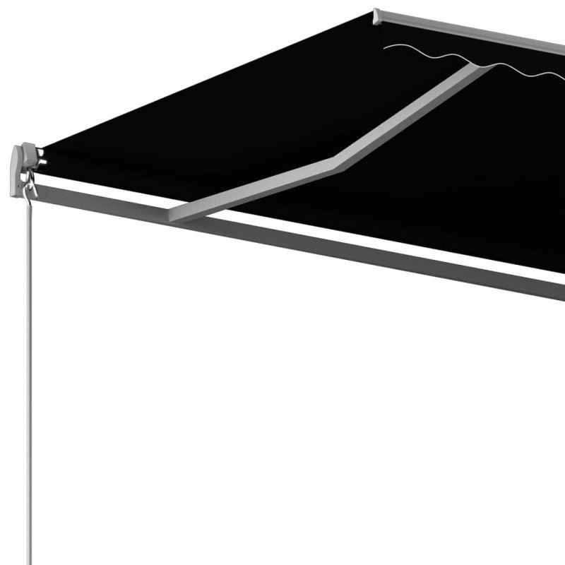 vidaXL Samostatne stojaca automatická markíza 600x350 cm antracitová