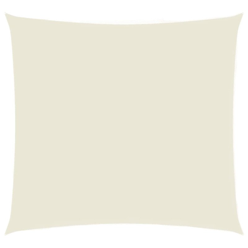 vidaXL Tieniaca plachta, oxford, štvorcová 3,6x3,6 m, krémová 