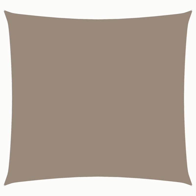 vidaXL Tieniaca plachta, oxford, štvorcová 2,5x2,5 m, sivohnedá