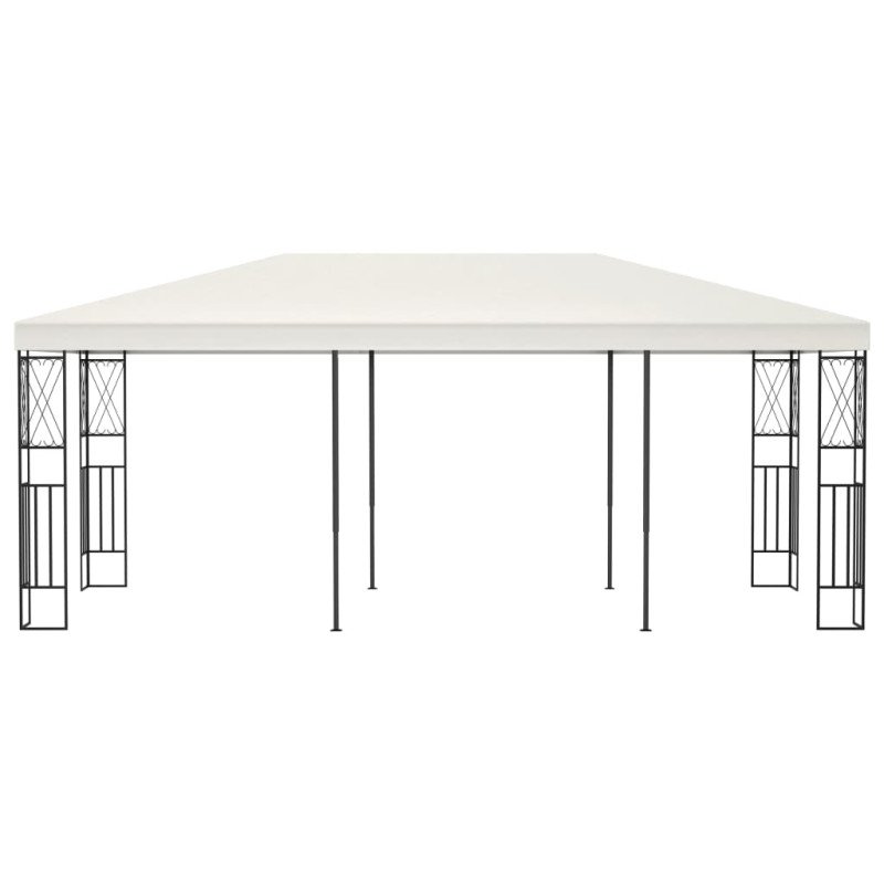 vidaXL Altánok krémový 3x6 m látkový