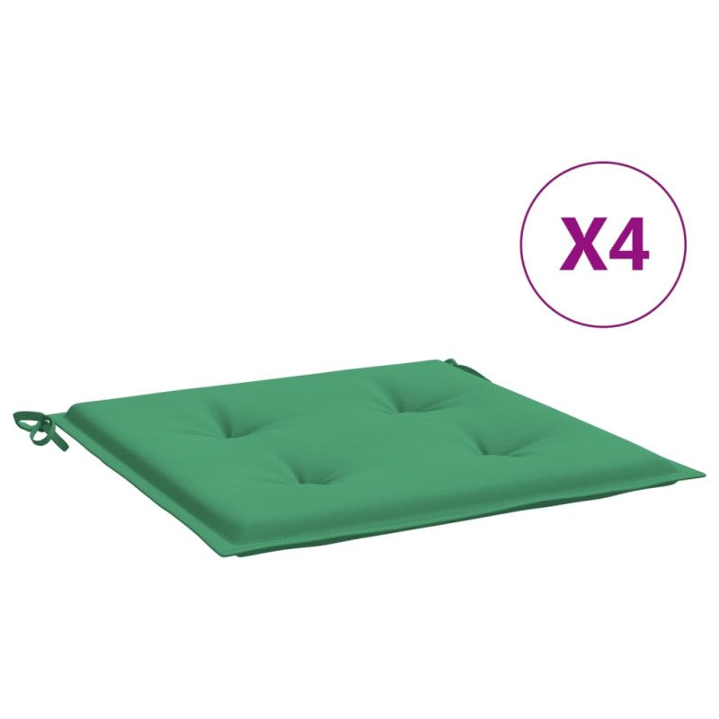 vidaXL Podložky na záhradné stoličky 4 ks 40x40x3 cm, oxfordská látka