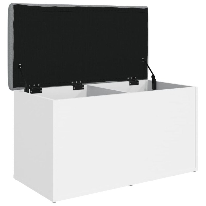 vidaXL Úložná lavička biela 82x42x45 cm kompozitné drevo