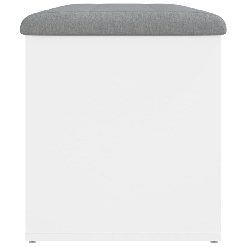 vidaXL Úložná lavička biela 82x42x45 cm kompozitné drevo