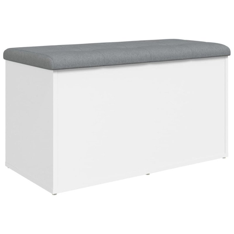 vidaXL Úložná lavička biela 82x42x45 cm kompozitné drevo