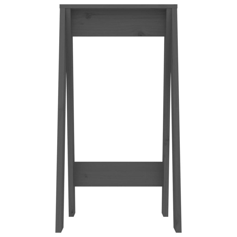 VidaXL Sedadlá 2 ks sivé 40x40x75 cm borovicový masív