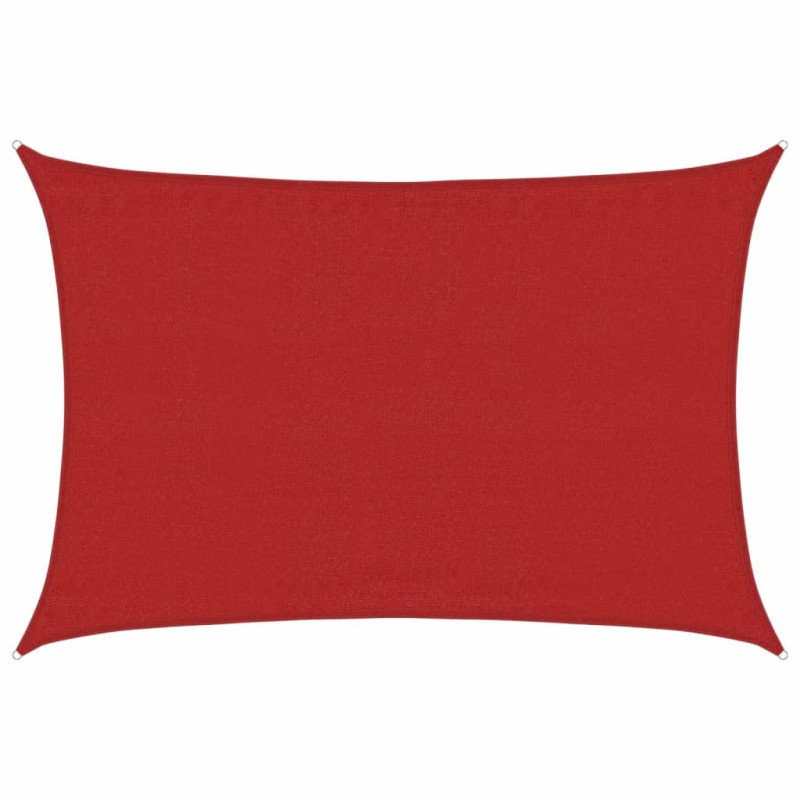 vidaXL Tieniaca plachta 160 g/m² červená 3,5x5 m HDPE
