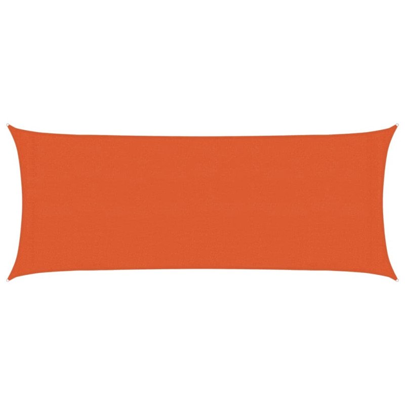 vidaXL Tieniaca plachta 160 g/m² oranžová 2x5 m HDPE