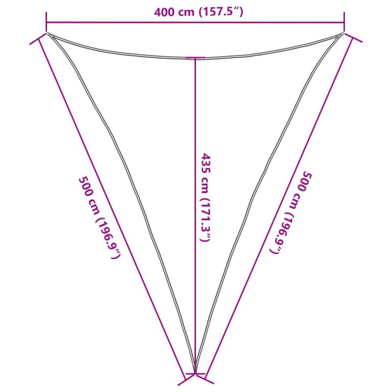 vidaXL Tieniaca plachta 160 g/m² krémová 4x5x5 m HDPE