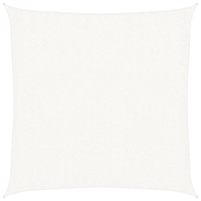 vidaXL Tieniaca plachta 160 g/m², biela 3x3 m, HDPE
