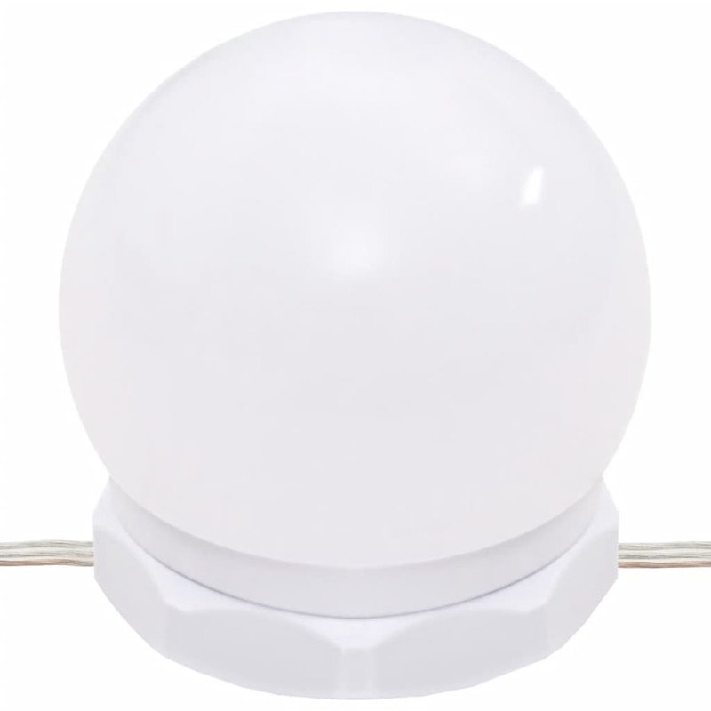 vidaXL Toaletný stolík s LED hnedý dub 86,5x35x136 cm