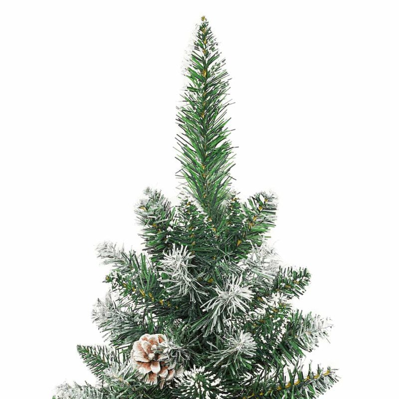 vidaXL Umelý úzky vianočný stromček s podstavcom 180 cm PVC