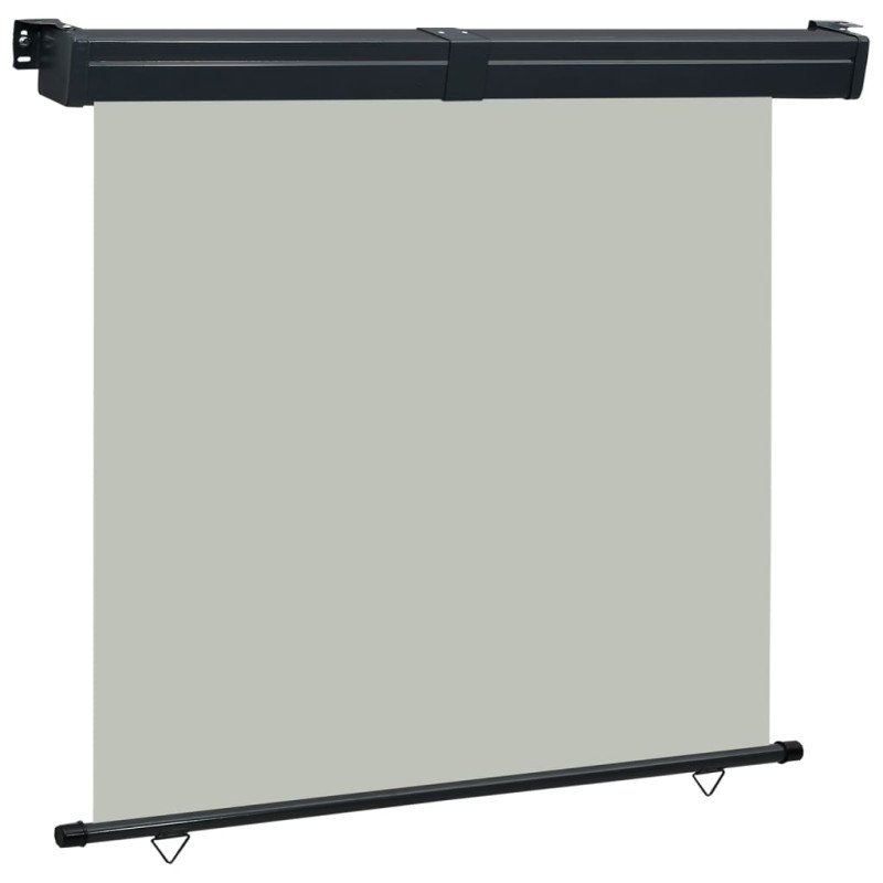 vidaXL Bočná markíza na balkón 170x250 cm, sivá