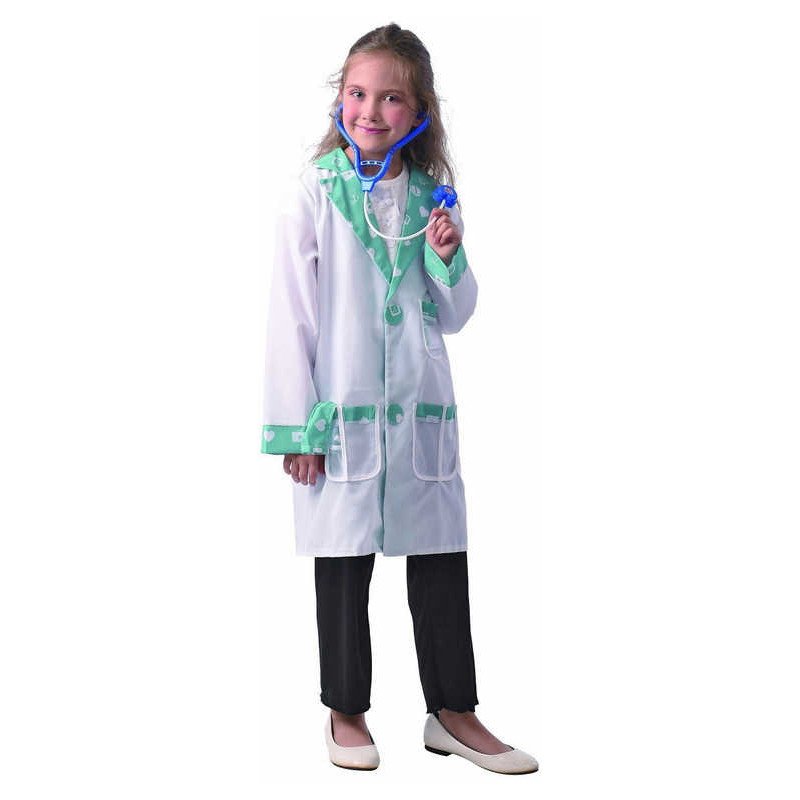 KARNEVAL Šaty doktorka vel.S (110-120 cm) 4-6 let KOSTÝM
