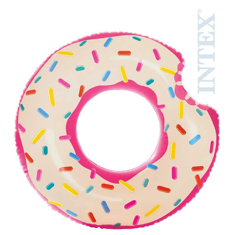 INTEX Kruh plavací donut růžový 107cm nafukovací dětské kolo do vody 56265