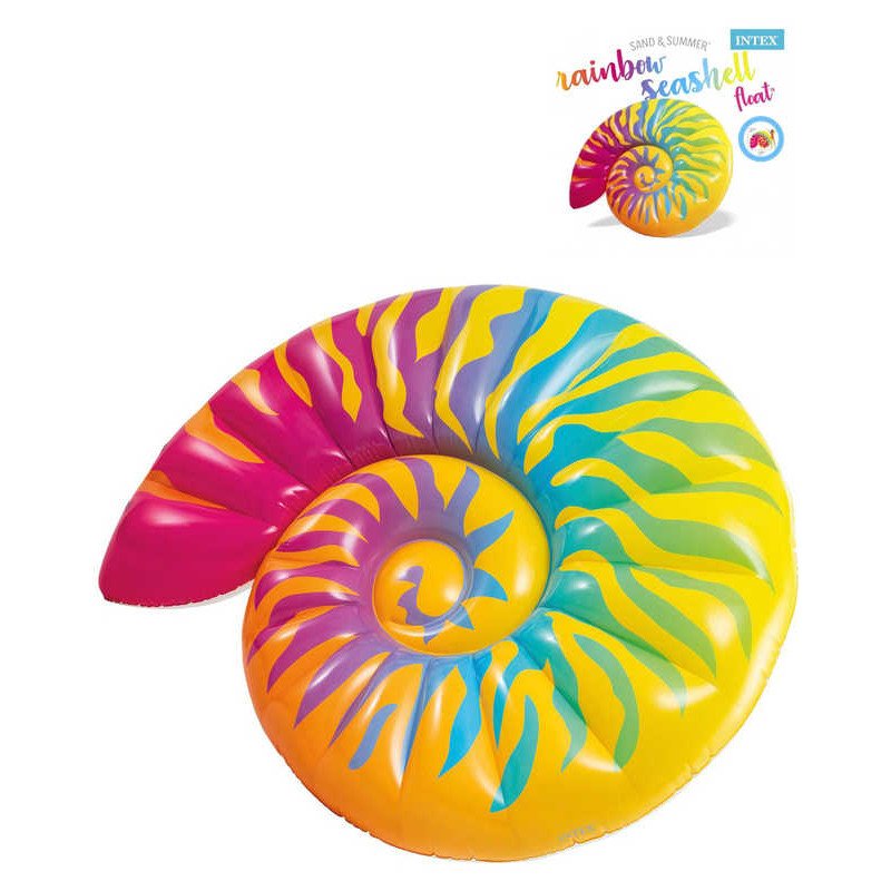 INTEX Lehátko nafukovací mušle 157x127cm matrace na vodu 58791