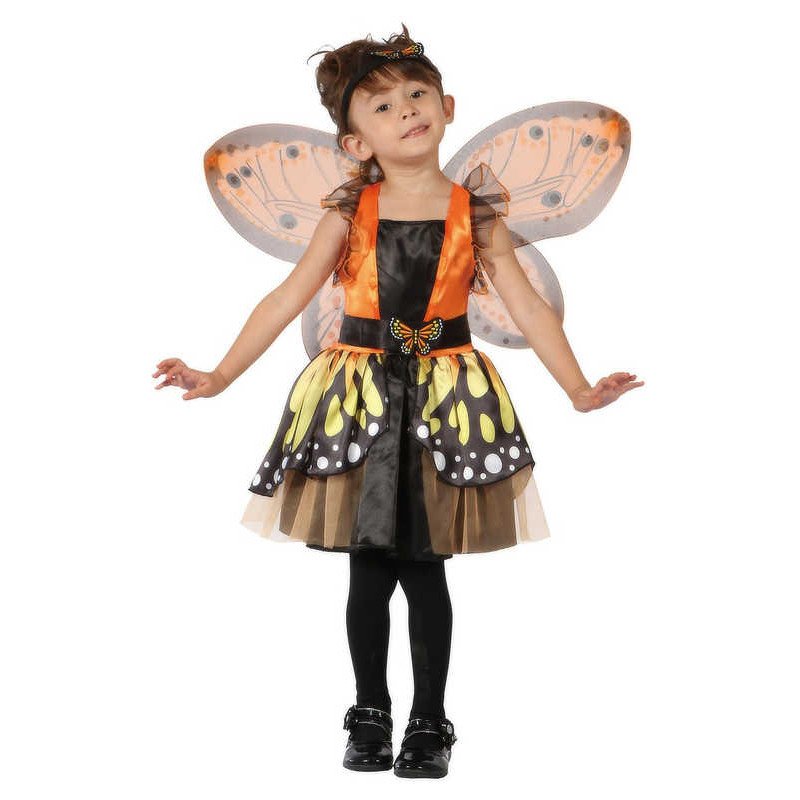 KARNEVAL Šaty Motýlí víla vel.XS (92-104 cm) 3-4 roky KOSTÝM