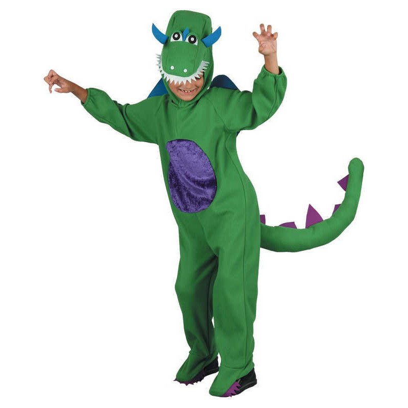 KARNEVAL Šaty Dinosaurus vel. M (120-130cm) 5-9 let KOSTÝM