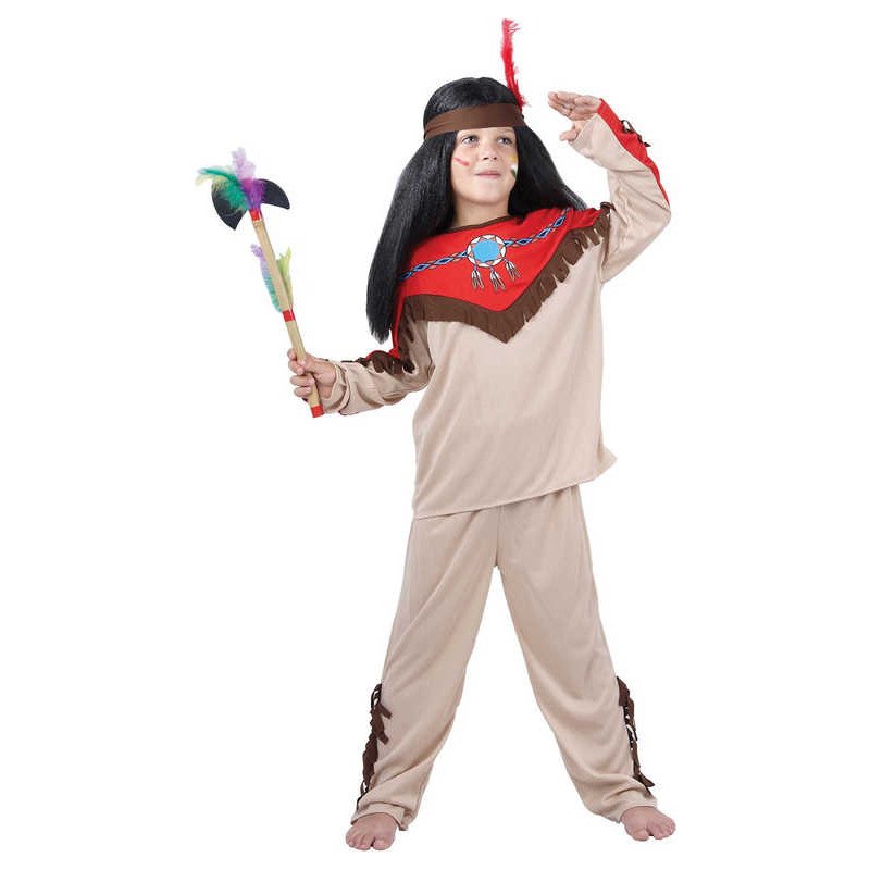 KARNEVAL Šaty INDIÁN vel.M (120-130 cm) 5-9 let KOSTÝM