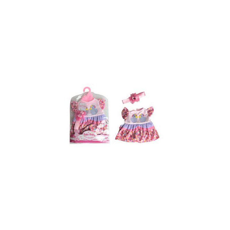 Oblečení pro panenku 45cm set šatičky s ramínkem