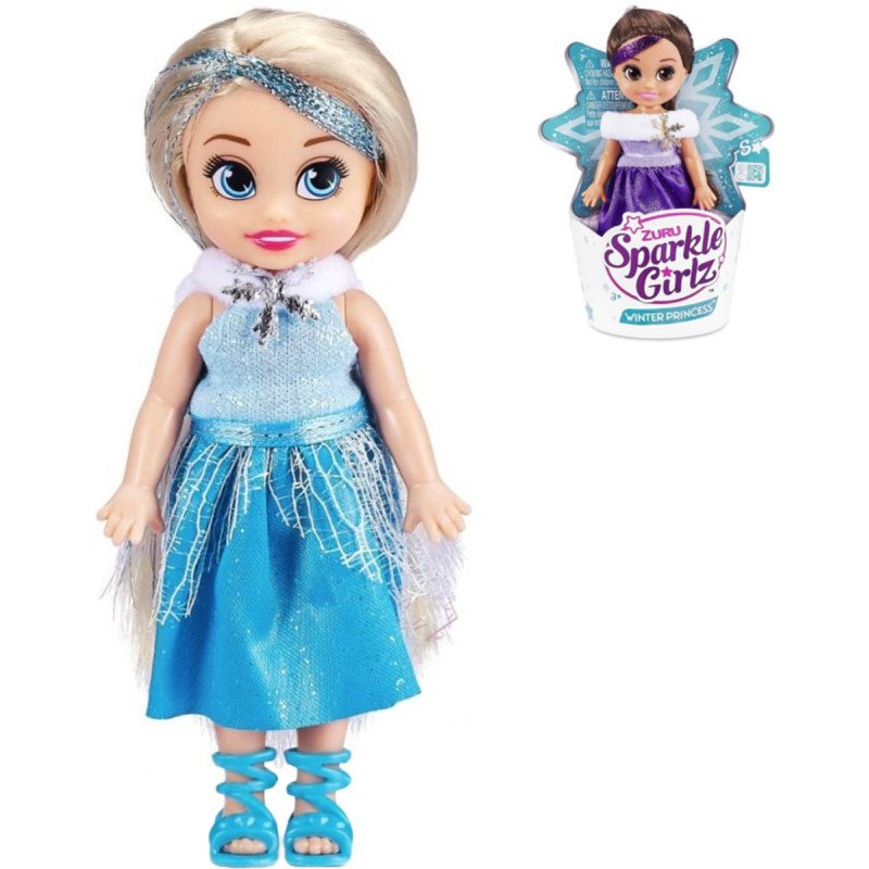 Sparkle Girlz Winter Princess panenka zimní princezna 2 druhy v kornoutku