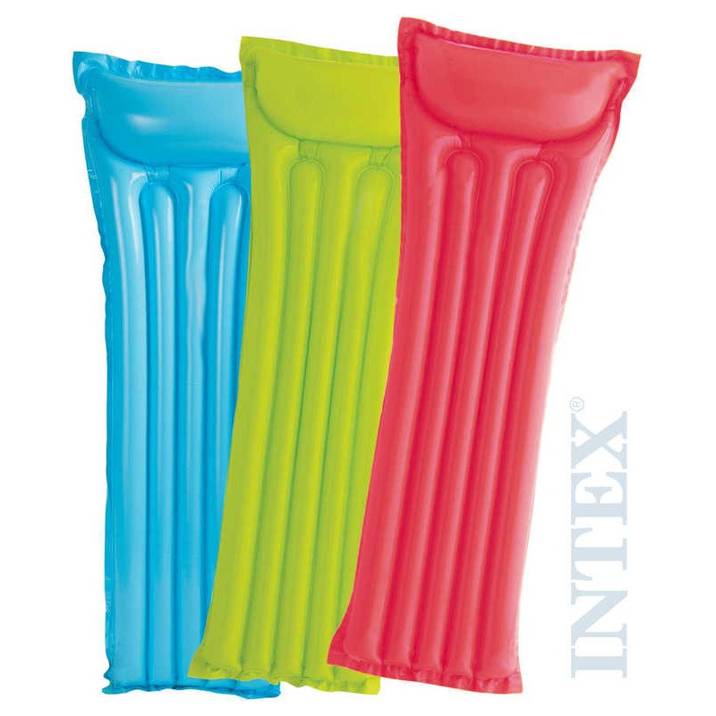 INTEX Lehátko NAFUKOVACÍ 183  x  69 cm MATRACE do vody 3 barvy