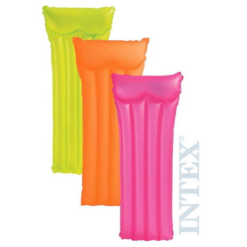 INTEX Lehátko neonové nafukovací 183x76cm matrace do vody 3 barvy 59717