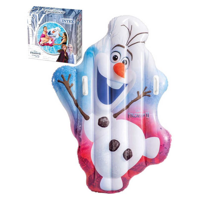 INTEX Matrace nafukovací 140x104cm Olaf Frozen plavidlo na vodu 58153