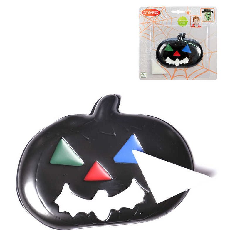 KARNEVAL Dětský make-up set s houbičkou halloween na kartě