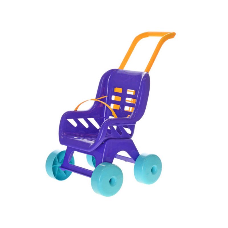 MAD Kočárek barevný BUGGY fialový 48x41x29cm pro panenku miminko