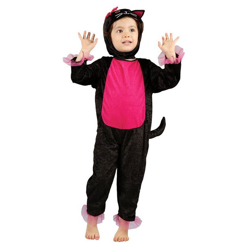 KARNEVAL Šaty Kočka vel. XS (92-104 cm) 3-4 let KOSTÝM
