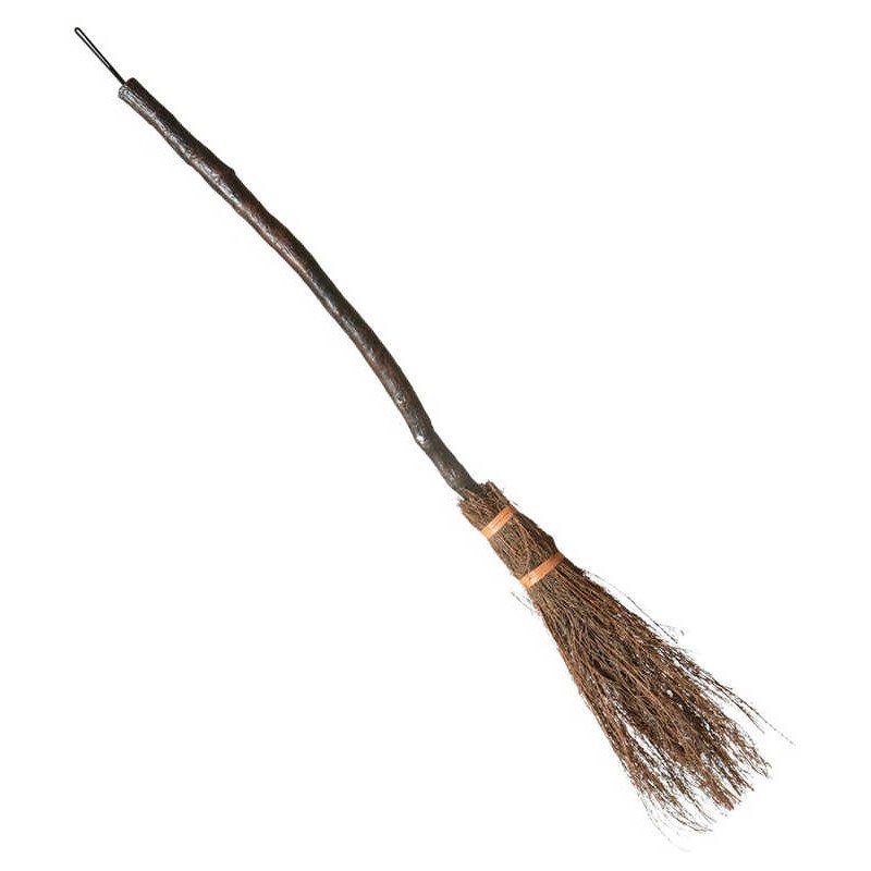 KARNEVAL Koště čarodějnické zahnuté 89cm KARNEVALOVÝ DOPLNĚK