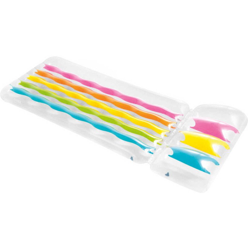 INTEX Lehátko nafukovací Duha 203x84cm matrace na vodu 58724